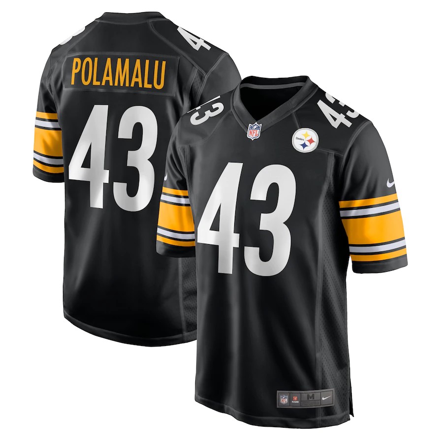 Men Pittsburgh Steelers #43 Polamalu Black Nike Vapor Untouchable Limited 2020 NFL Nike Jerseys style 2->los angeles dodgers->MLB Jersey